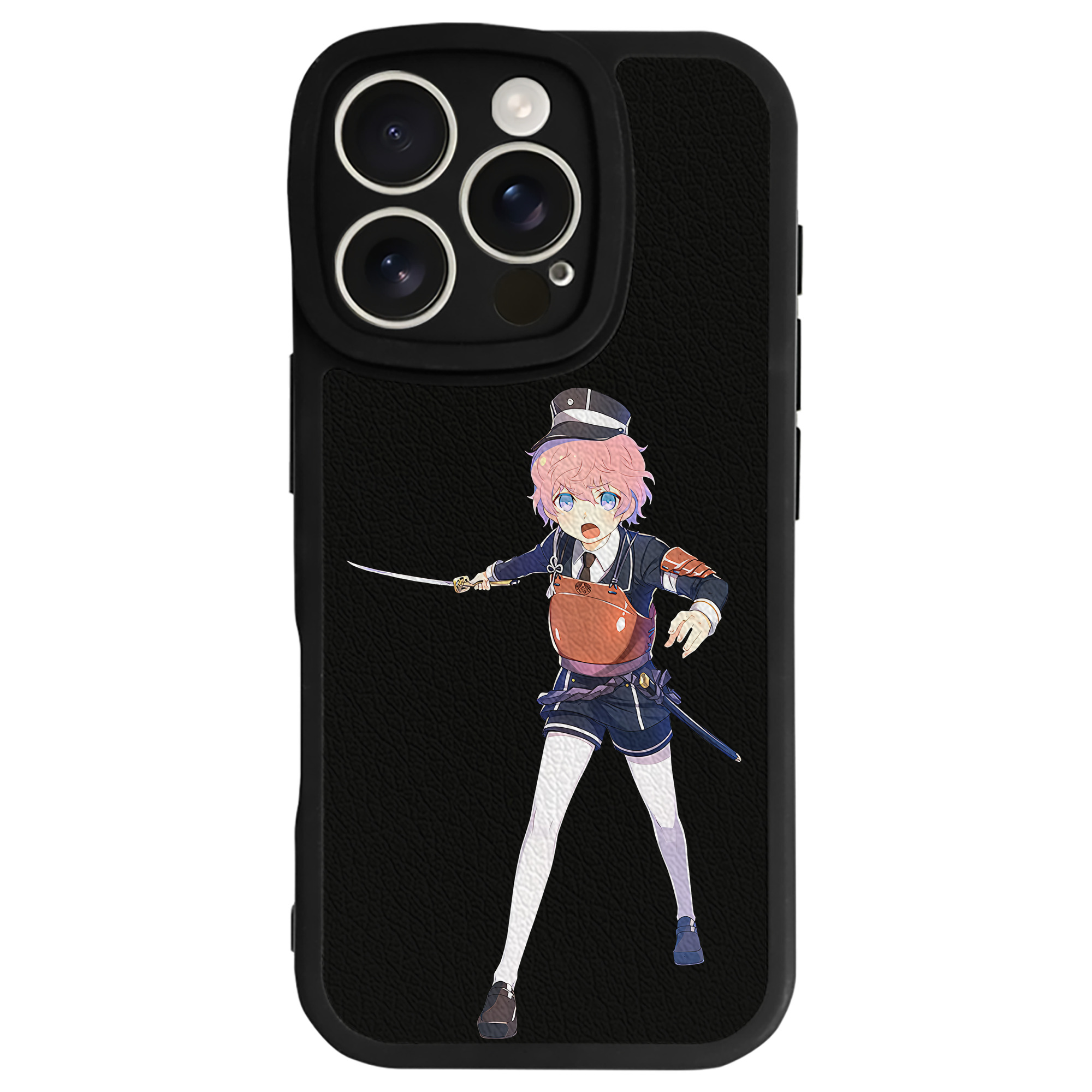 （画像用） 刀剣乱舞 Touken Ranbu 【iPhone 16シリーズ対応】シリコンスマホケース（レザー調） 材質：シリコン